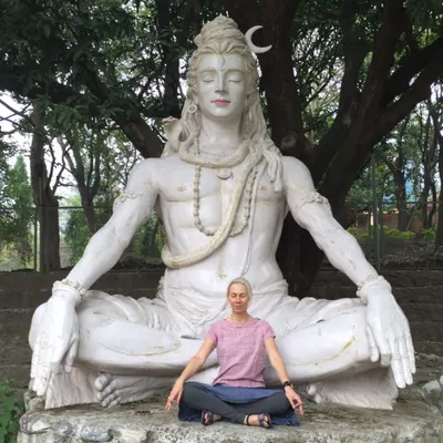 Carole Pearson in meditation